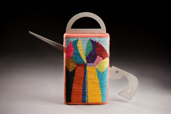 Jim Dine Teapot/Saw  Front View
